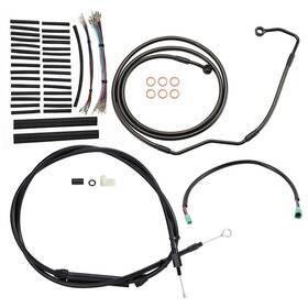 Tigfxbdzx063t-16 Tigersgate Touring Extended Clutch Single Disc Brake Line Tbw Wire For 08-13 With Abs 16 Inch Bar