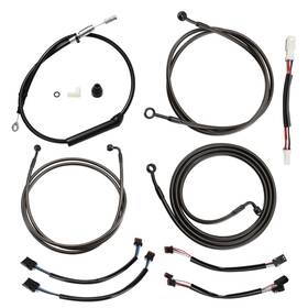 Tigfxbdzx066 Tigersgate Extended Clutch Brake Line For Harley Touring Electra Glide 21-up With Abs 16 Inch Bar