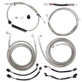 Tigfxbdzx069 Tigersgate 16 Inch Handlebar Extended Cable Kit For Harley Touring Road Glide King 21-up With Abs
