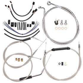 Tigfxbdzx079 Tigersgate 16 Inch Bar Extend Brake Throttle Cable Kit For Harley Softail Without Abs 2011-2015