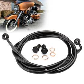 Tigfxbx127 Tigersgate 12 Inch Bar Electra Road Glide Single Disc Front Brake Line For 97- 13 Harley N/abs