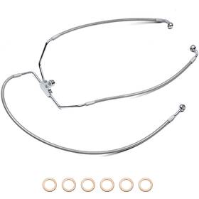 Tigfxbx149 Tigersgate Touring 16 Inch Bar Front Brake Line For 1996-2013 Harley Electra Street Glide N/abs
