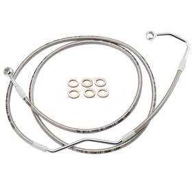 Wgsfxbx099t Tigersgateparts 16 Inch Handlebar Front Brake Line Extension Kit For Harley 2008-2013 Touring With Abs