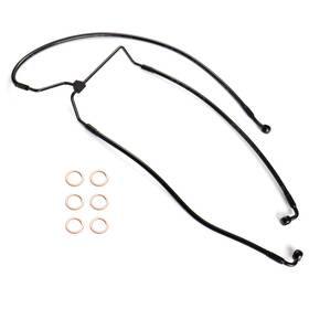 Wgsfxbx184 Tigersgateparts 2014-up Road King Street Glide Front Brake Line For Harley 12 Inch Handlebar No Abs