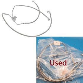 Wgsfxbx205 Tigersgateparts Used 8 Inch Handlebar Steel Braided Brake Line For 1996-2013 Harley Touring No Abs