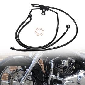 Tigersgateparts Wgsfxbx242 No Abs Brake Line For Harley 1994-2007 Electra Glide Road King With 16 Inch Rise Bar