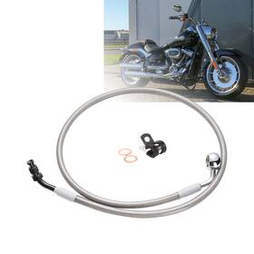 Tigersgateparts Wgsfxbx244 30 Inch Front Brake Line Cable For Harley Softail 2018-2022 With Abs 14ftft Handlebar