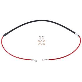 1201540004 Tusk Front Steel Braided Brake Line Red For Honda Crf250x Crf450x