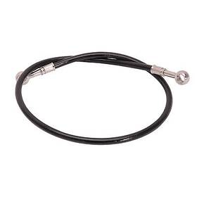 1201540017 Tusk Front Steel Braided Brake Line Black For Kawasaki Klr650 2008-2018
