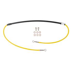 1201540031 Tusk Front Steel Braided Brake Line Yellow For Kawasaki Suzuki