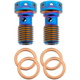 2152730001 Tusk Titanium Banjo Bolt Kit Burnt Blue M10x1.25