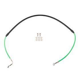 Tfk003d289-green9823-522036 Tusk Front Motorcycle Steel Braided Brake Line For Kawasaki Kx80 1998-2000