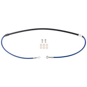 Tfk003d742-blue0276-dcea5e Tusk Front Motorcycle Steel Braided Brake Line Standard Length Blue