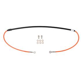 Tfk003d742-orangee36d-9b129b Tusk Front Motorcycle Steel Braided Brake Line Orange For Ktm 500 Exc 2012-2013