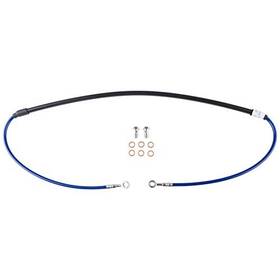 Tlf004-blue0276-c008e4 Tusk Front Motorcycle Steel Braided Brake Line Blue For Ktm 300 Xc 2006-2013