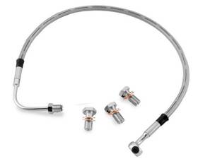 35893 Twin Power Dot Brake Line Kit 6 Inch Front Clear Coated #35893 Harley Davidson
