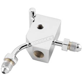 Twin Power 887337170244 Chrome Universal Rear Male Tee Block - Pfrtee Twin Power 887337170244 Chrome Universal Rear Male Tee Block - Pfrtee
