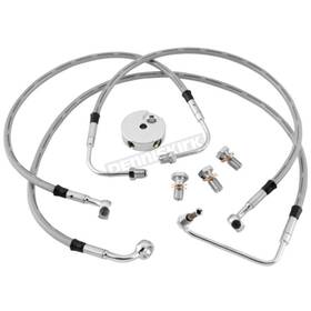 Hd4042-3f Twin Power 10 Front Stainless Steel Brake Line Kit Inch -