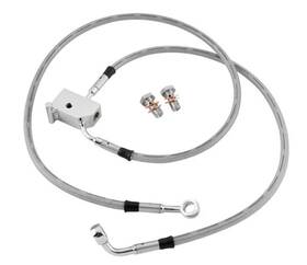 Jitoedp5zn Twin Power Tp Chrome Stainless Braided Front Brake Line Kit Harley Heritage Springer 98