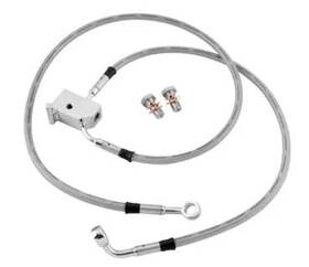 L1xsn58s3a Twin Power Tp Chrome Stainless Braided Rear Brake Line Kit Hd Electra Glide Police 97-03