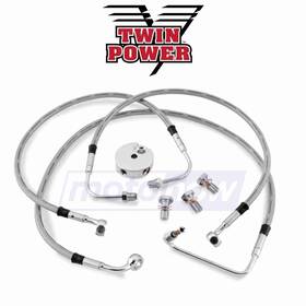 Sw4j Twin Power Mn/sw4j Dot Front Brake Line Kit For 1990-1993 Harley Davidson Fxrs-conv Ak