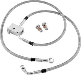 T23qofj7c8 Twin Power Tp Chrome Stainless Braided Rear Brake Line Kit Harley Heritage Springer 00-03