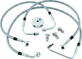 035862 Twinpower Stainless Steel Brake Line Kit For Harley Davidson Fxst Fxstd Fxdwg