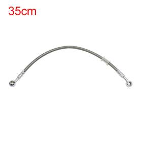 Uauto1 784958359457 Universal 35cm Stainless Steel Clutch Hydraulic Oil Hose Line For Motorcycle