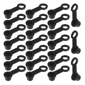 Uhanbut Uhanbut-unb-077 24pcs Brake Bleeder Screw Caps Vehicle Rubber Grease Fitting Black