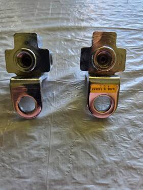 23-010 V-twin Manufacturing Qty 2 Chrome Rear Brake Line T Fittings Harley Davidson B.t. Fl Fx 1970-82