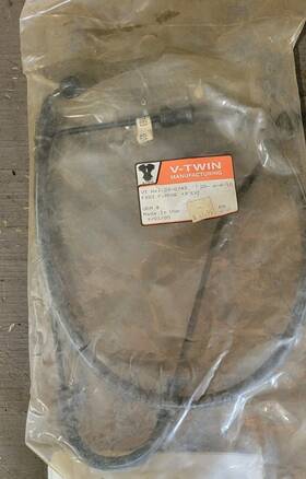 23-0743 V-twin Manufacturing Harley Front Brake Line Hose 4 Inch Fxst