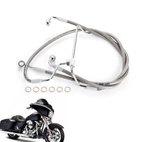 Vmfxbx122 Veloforce-moto Dual Disc Front Brake Line For 2014-2023 Street Electra Glide 12 Inch Bar No Abs