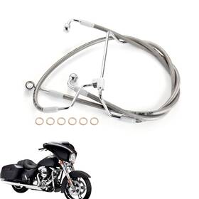 Vmfxbx126 Veloforce-moto Front Dual Disc Brake Line For 2014-2023 Street Road Glide 16 Inch Bar No Abs