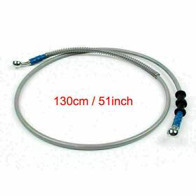 Bll-081 Vipih 130cm/51 Inch M10 Brake Oil Hose Line Banjo Fitting Stainless Steel End
