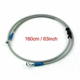 Bll-087 Vipih 160cm/63 Inch M10 Brake Oil Hose Line Banjo Fitting Stainless Steel End