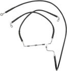 Xf-2-1741-3982 Drag Specialties Black Vinyl Ss Front Brake Line Kit