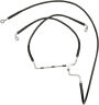 Xf-2-1741-3996 Drag Specialties Black Vinyl Ss Front Brake Line Kit