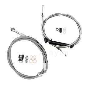 Hz-tghd-heck022-ii-cd Xinyun Spare Parts 16 Inchstainless Handlebar Brake Line Kit For 2016-2017 Harley Softail No Abs