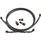 Ya1182-2fcbk Goodridge Clear-coated Braided Brake