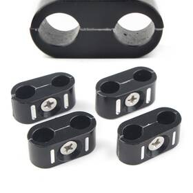 Yfoutlet 550742544015 4 Pcs Motor Brake Throttle Cable Wire Line Clips Holder Clamp For Harley 1984-up