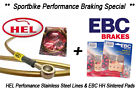 66-custom Zx10r Hel Performance 2008-2010 Ebc Front Brake Lines And Pads Package Zx10 R