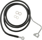 Drag Specialties Brake Line Front Black +8" With Abs 1741-3998. Fixed Price $90.25.