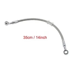35CM/14" M10 Brake Oil Hose Line Banjo Fitting Stainless Steel End. Fixed Price $17.65.