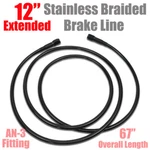 +12" Front Mid Abs Brake Line For Harley Flhtci Flhtcui Flhtk Flhrc Flhx. Fixed Price $51.95.