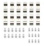 Keep It Clean Line Clamp - Double 1/2 Stainless Natural Set Of 12. Fixed Price $50.10.
