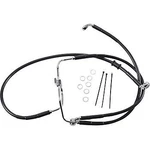 Drag Specialties 1741-2909 Extended Length Black Vinyl Brake Line Kit. Fixed Price $107.05.