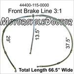 Front Brake LINE,3:1,UTV,700,500,HISUN,'BUCKET Seat',msu,ys,coleman,massimo,axis. Fixed Price $88.00.