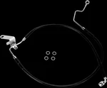Ds Black Vinyl Rear Brake Line For Harley Night Train 04-05. Fixed Price $134.26.