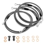 Abs Braided Front Brake Line Kit For 12" 14" Apes Harley Road King 2014-2024. Fixed Price $69.99.