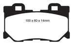 Ebc Yellowstuff Rear Brake Pads For 08-13 Infiniti FX50 5.0. Fixed Price $120.61.
